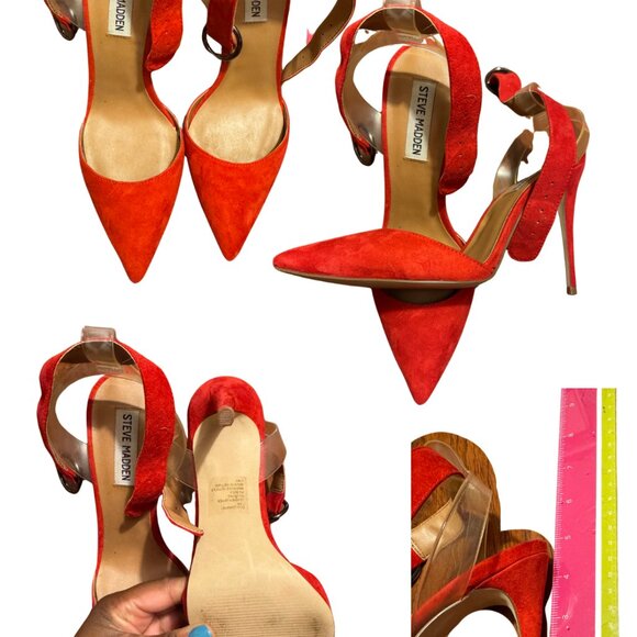 Steve Madden Size 7.5 Red - Picture 2 of 5